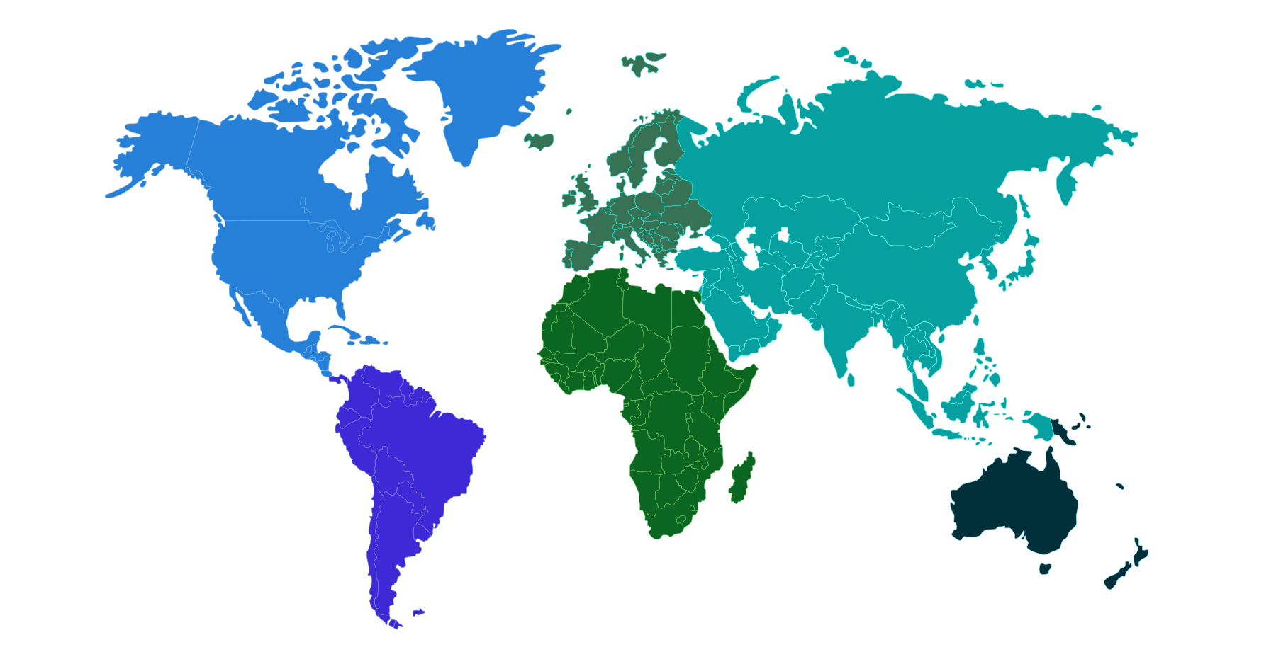 World map: choose your region